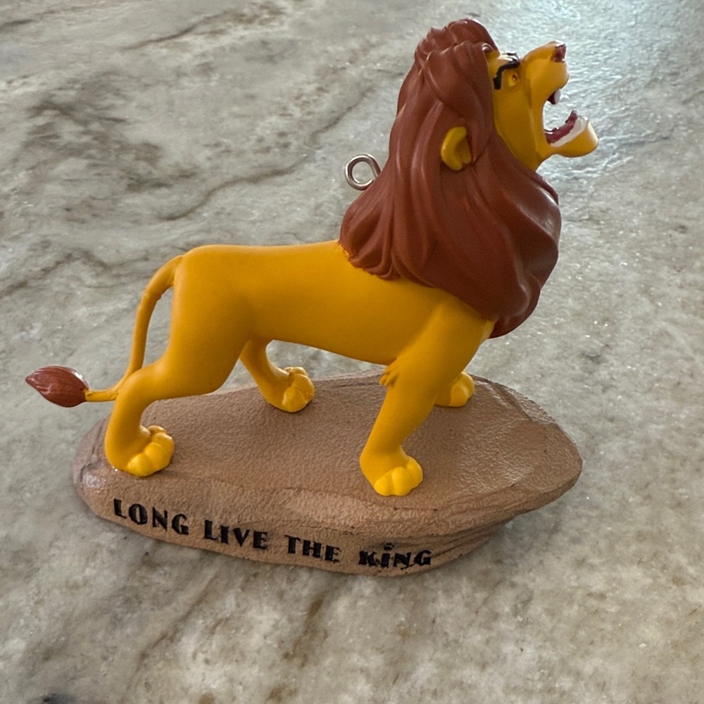 Disney Mufasa Lion King Ornament with Brown Mane